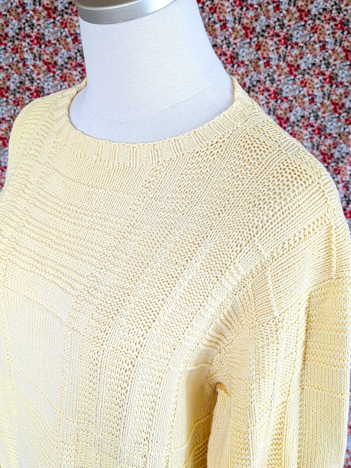 Polo Ralph Lauren Hand Knit Cotton Cable Sweater with Pockets | 1980s