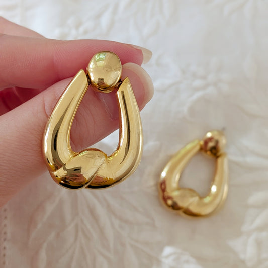 The Vivian Door Knocker Earrings | 1980s