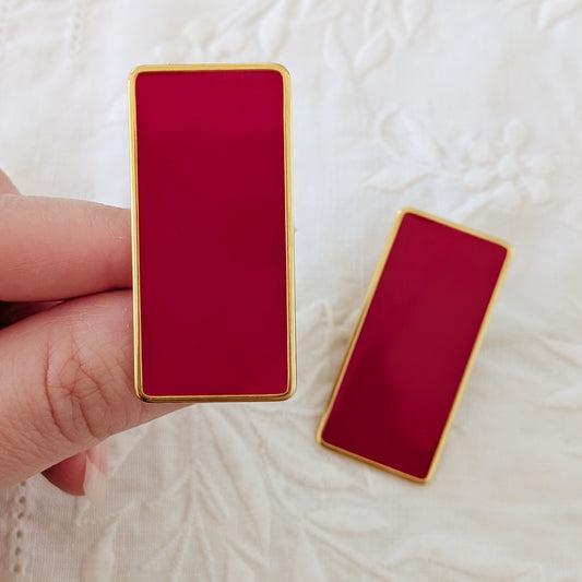 The Samantha Enamel Earrings | 1980s