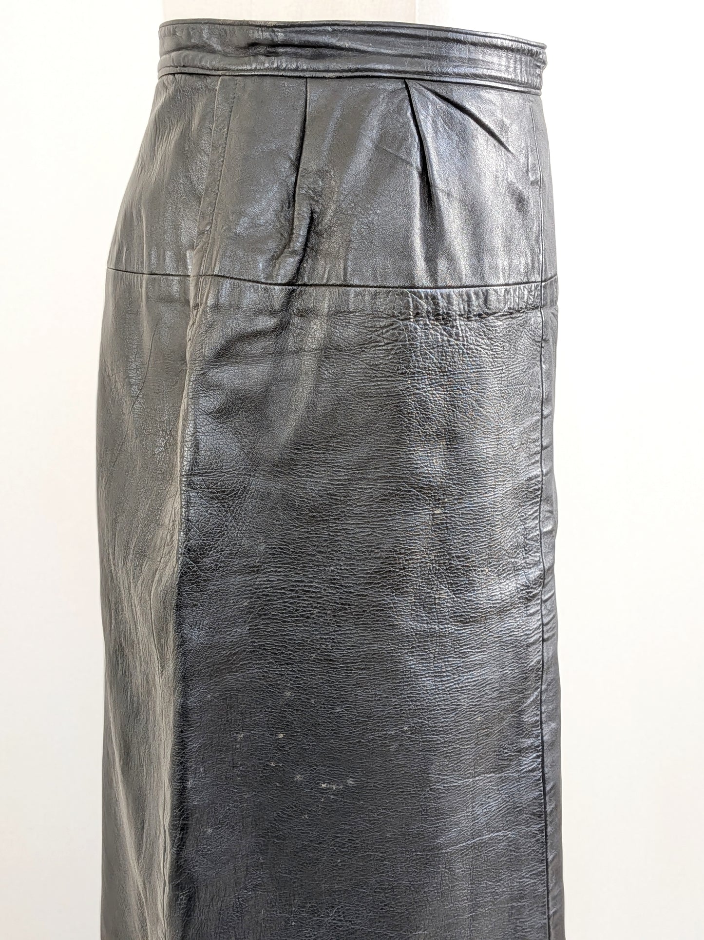 Bonnie Cashin Black Leather Skirt | 1970s