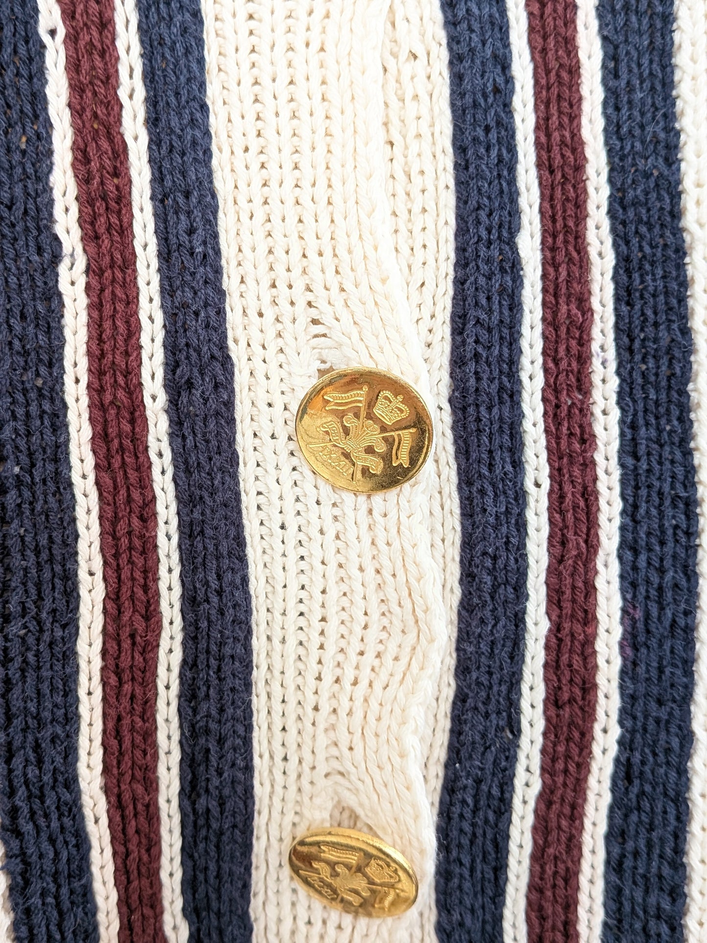Ralph Lauren Hand Knit Cotton Cable Cardigan | 1990s