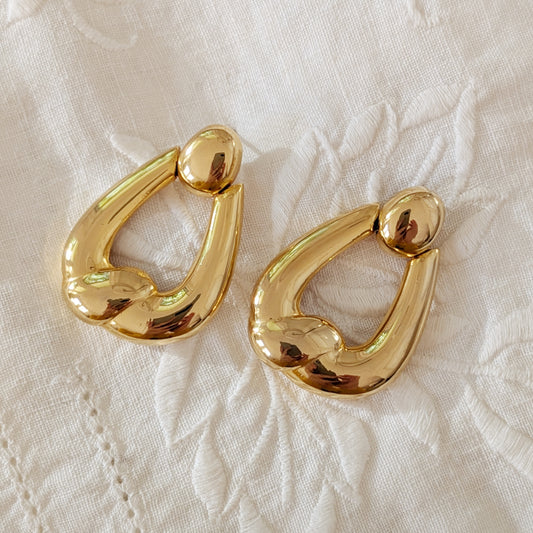 The Vivian Door Knocker Earrings | 1980s