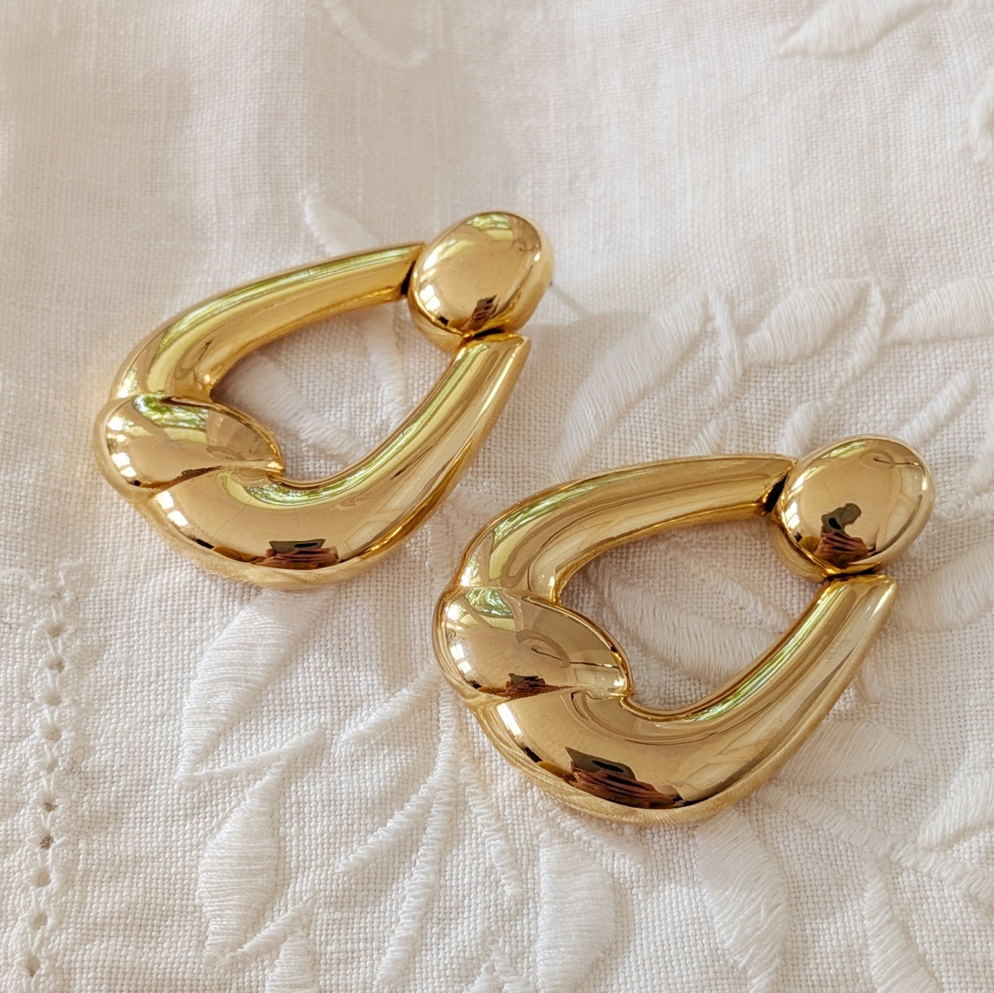 The Vivian Door Knocker Earrings | 1980s