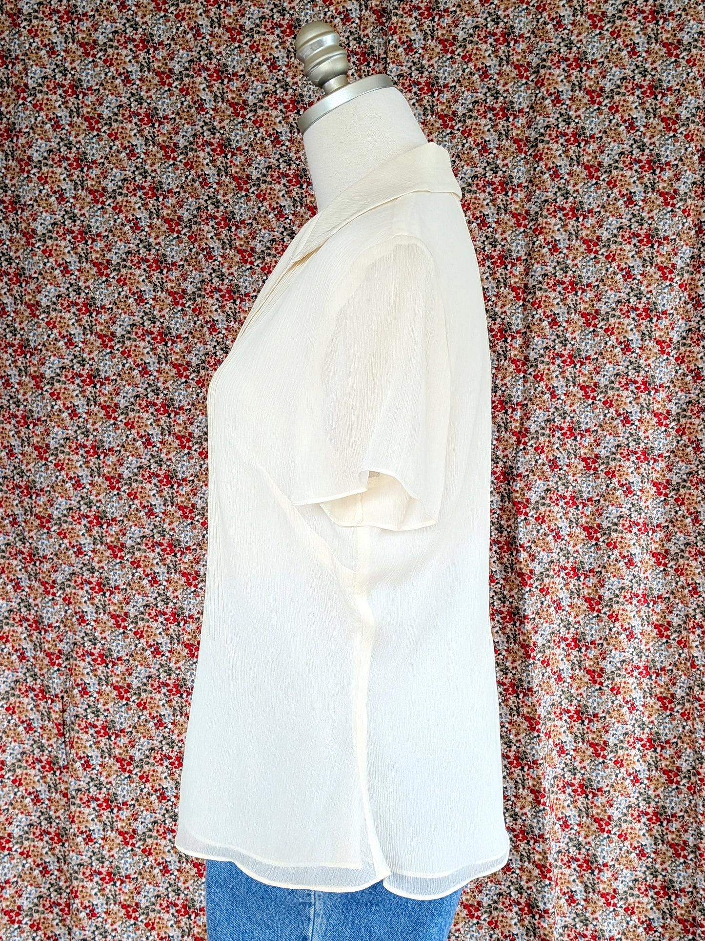 Cloudbusting Silk Blouse | Y2K