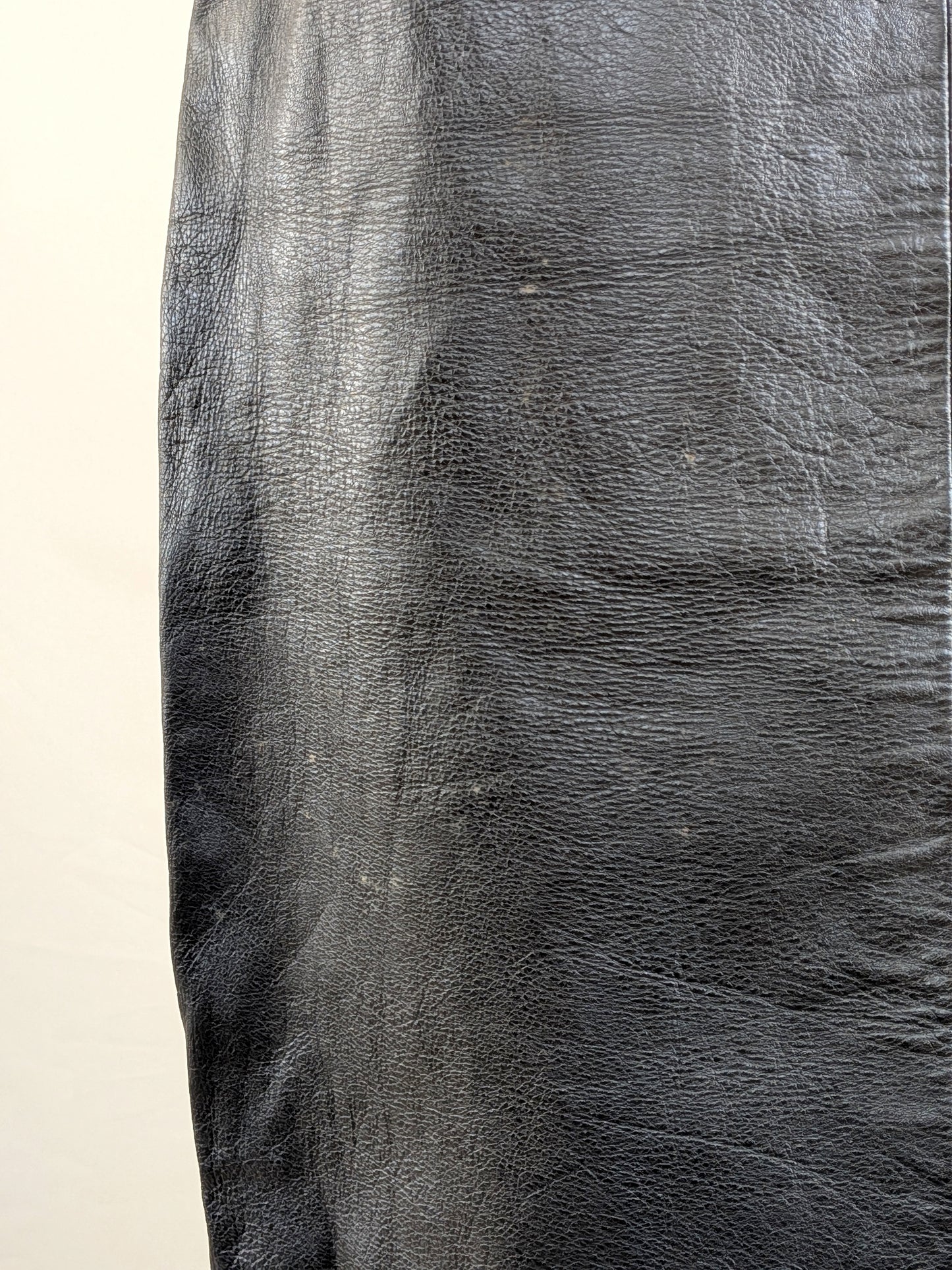Bonnie Cashin Black Leather Skirt | 1970s