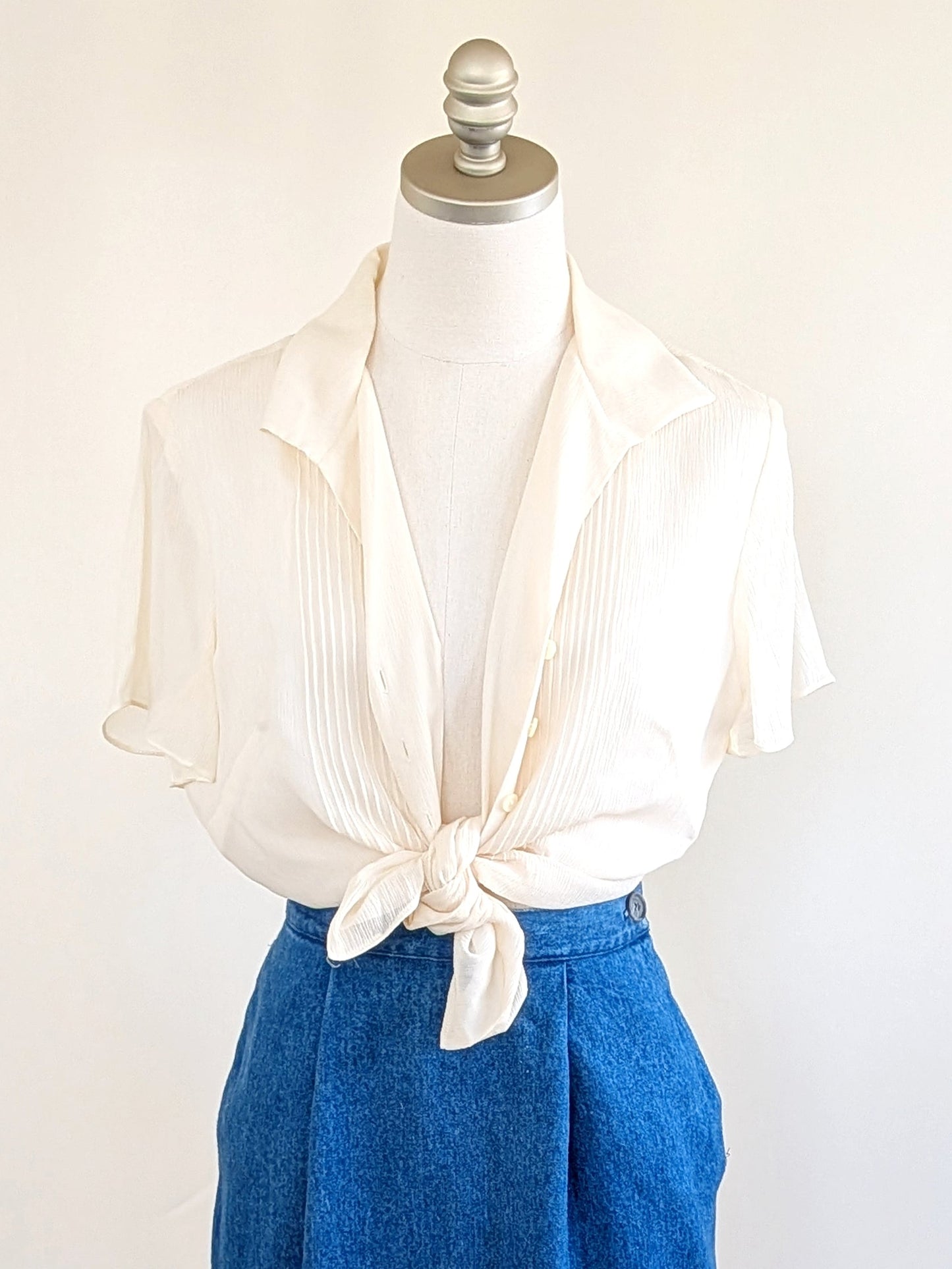 Cloudbusting Silk Blouse | Y2K