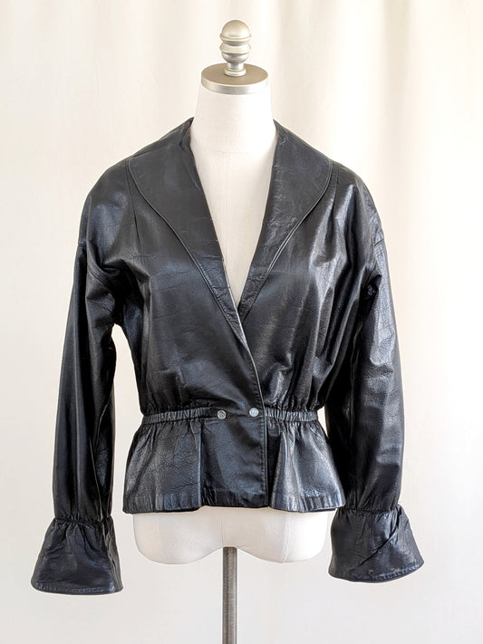 Bonnie Cashin Black Leather Jacket | 1970s