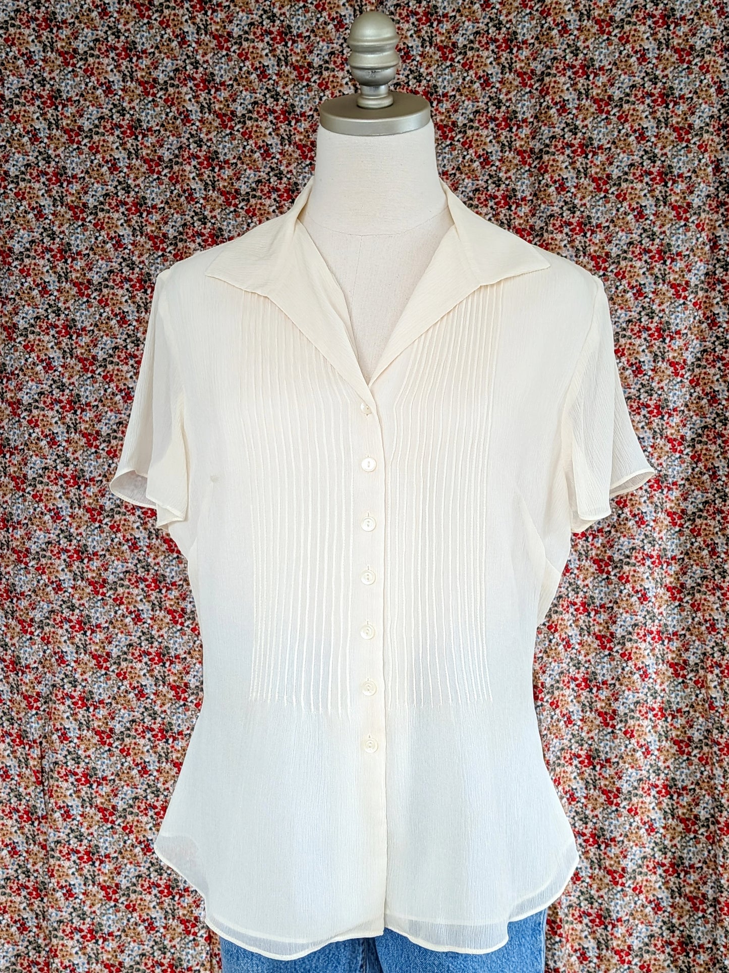 Cloudbusting Silk Blouse | Y2K